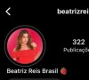 Beatriz, do 'BBB 24', é a Pipoca que tem mais seguidores no Instagram