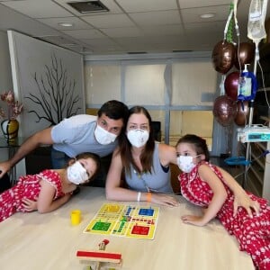 Com leucemia, Fabiana Justus foi visitada pelas filhas e pelo marido no começo desta semana em hospital de São Paulo