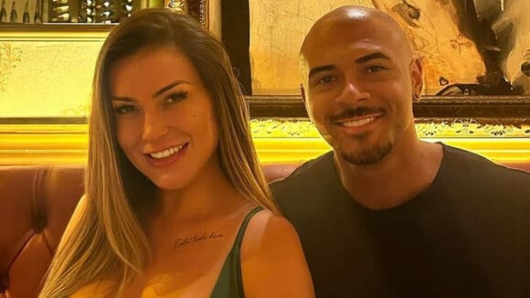 Andressa Urach anuncia namoro aberto com ator pornô Lucas Ferraz e revela exigência em vídeos íntimos a trabalho dele: 'Não tem...'