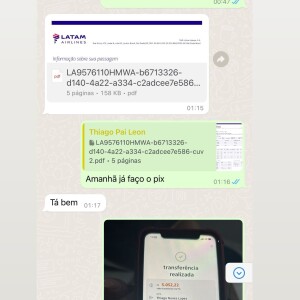 Andressa Urach expõs que reembolsou o ex-marido, Thiago Lopes, depois dele ter comprado passagem de avião para o Rio. Segundo ela, ele desistiu da viagem que faria com a mãe