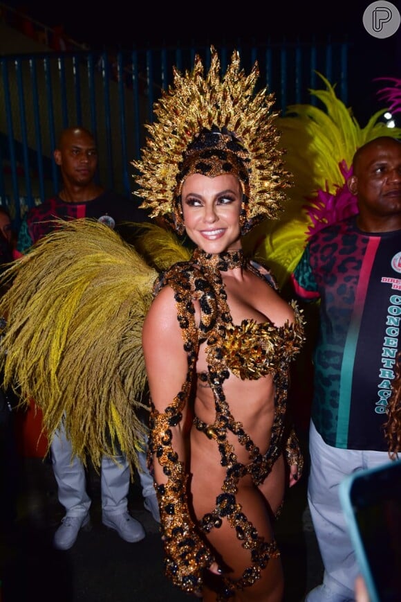 Carnaval 2024: Paolla Oliveira usou fantasia com animal print na Grande Rio