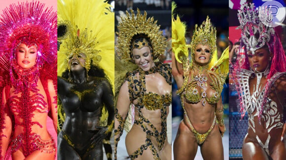 Carnaval do Rio 2024: Paolla Oliveira, Vivi Araújo e Sabrina Sato em mais de 30 fotos; looks ousados marcam escolhas das rainhas