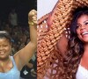 Tati Quebra Barraco compartilhou uma foto mostrando seu antes e depois: na primeira, ela estava na SPFW; na segunda, fazendo um ensaio de lingerie