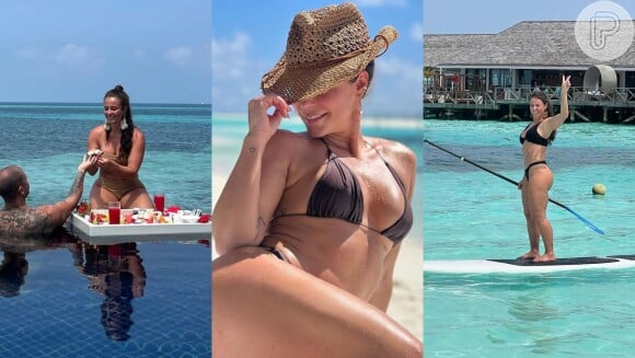 Paolla Oliveira nas Maldivas: atriz esbanja curvas com coleção de biquínis ousados e essas fotos provam que as críticas ao seu corpo são passado!