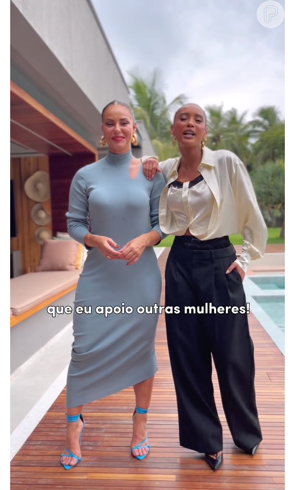 Paolla Oliveira e Taía Araújo apresentam o especial 'Falas Femininas' na TV Globo nesta sexta (08)