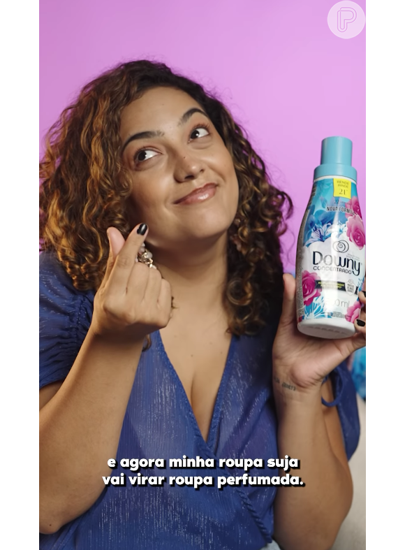 Vingativa, Camila Moura gravou uma publi para a Downy, patrocinadora do reality show, ironizando sua sepração
