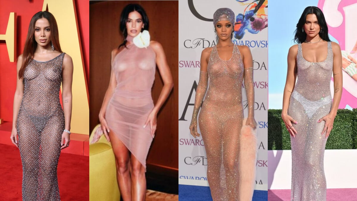 Nudez fashion em vestido! Anitta e Bruna Marquezine estão em lista de  famosas que já usaram essa tendência de moda ousada - Purepeople