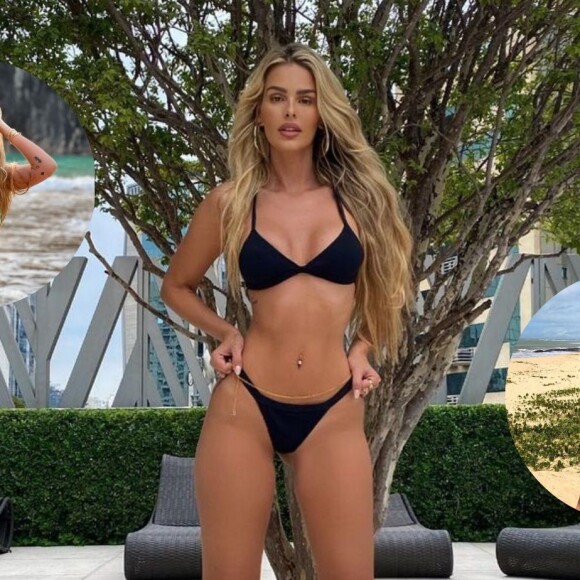 Moda praia de Yasmin Brunet: modelo arrasa em biquínis diferentes e ousados. Se inspire!