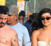 Sophie Charlotte usou biquíni de bojo meia taça para gravar cenas da novela 'Renascer' em praia do Rio com Pedro Neschling