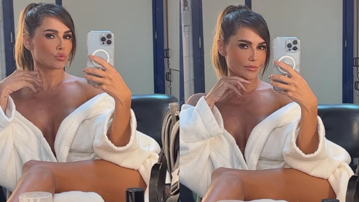 Deborah Secco dispensa sutiã em vídeo com o roupão todo aberto e quase  nudez tem reação de Ticiane Pinheiro. Veja! - Purepeople