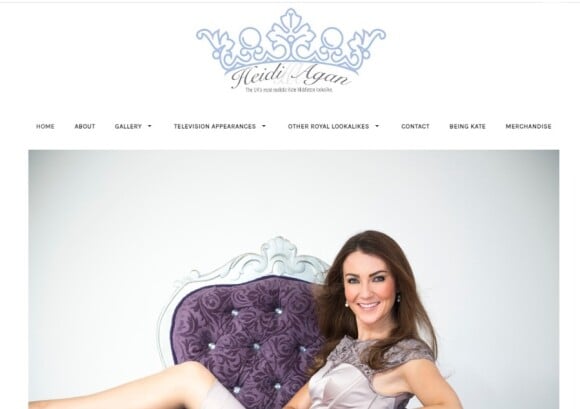 Heidi Agan é a sósia mais famosa de Kate Middleton
