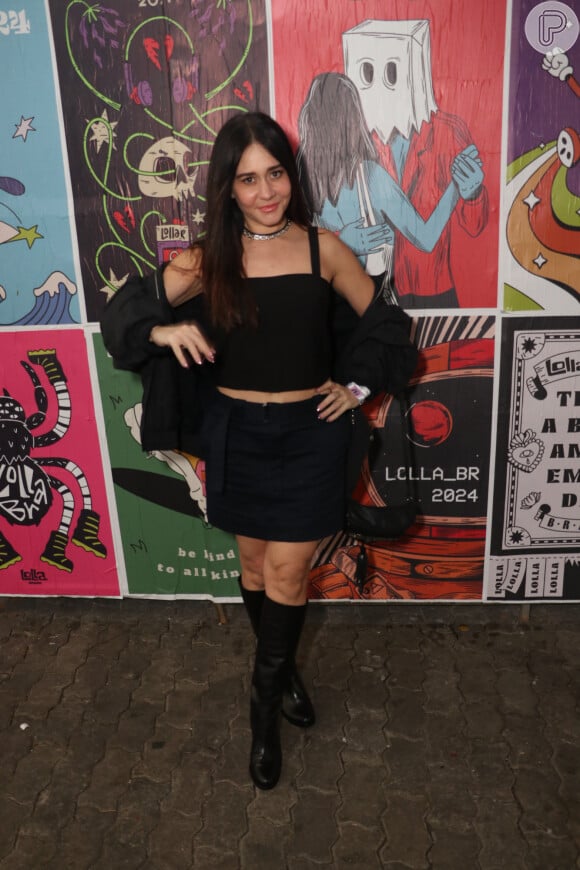 Lollapalooza 2024: Alessandra Negrini foi outra famosa a apostar no all black
