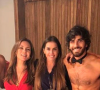 Hugo Moura com Adriana Esteves e Deborah Secco nos bastidores da novela Segundo Sol , trama de João Emanuel Carneiro