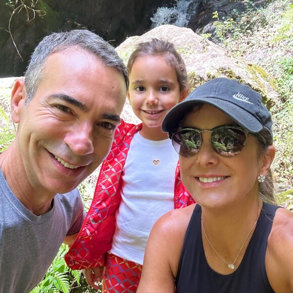 Cesar Tralli é casado com Ticiane Pinheiro desde 2017 e o casal é pai de Manuella, nascida em 2019