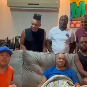 Anderson recebeu os amigos do Molejo quando estava internado com câncer na região inguinal