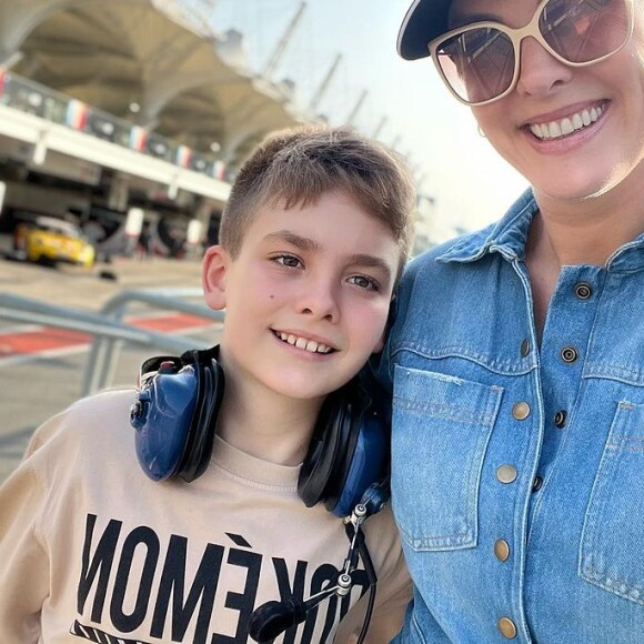 Ana Hickmann é mãe de Alezinho, de 10 anos, fruto de seu casamento com Alexandre Correa