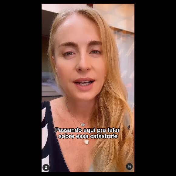 Angélica foi às redes sociais pedir ajuda para os atingidos pela tragédia histórica no RS nesta terça-feira 7 de maio de 2024