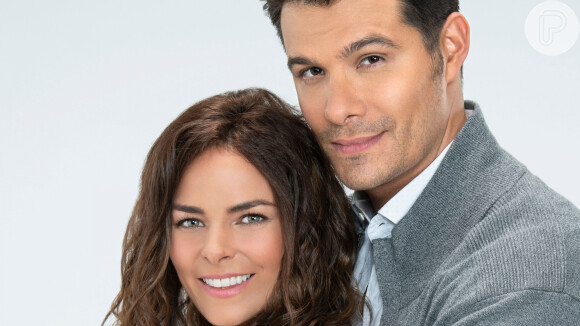 Ângela (Alejandra Gil) e Leonardo (Brandon Peniche) são os protagonistas da novela 'Contigo Sim', do SBT