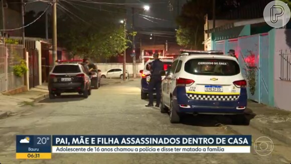 Adolescente de 16 anos confessou a morte dos pais e da irmã e relatou ter ido à academia e padaria após os crimes, mas não detalhou motivo de ter perdido celular em castigo