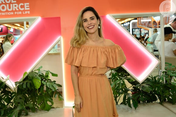 Wanessa Camargo e o filho José Marcus Buaiz estiveram na Feira Natural Tech no Expo Anhembi em São Paulo, nesta sexta-feira (14) 