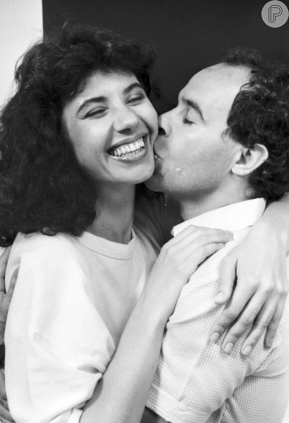 Claudia Alencar e Osmar Prado foram par na novela 'Roda de Fogo' (1986)