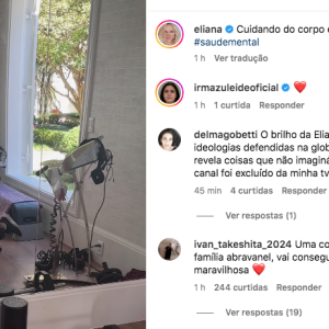 Eliana recebeu muitos elogios de seus fãs pelo vídeo, além de comentários sobre sua saída do SBT