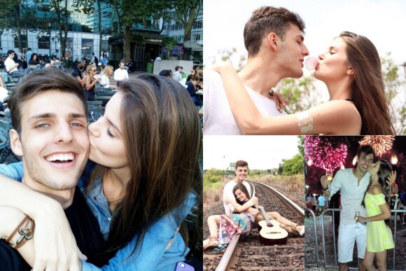 O modelo Lucas Cattani é namorado de Camila Queiroz. Os dois gostam de postar fotos românticas no Instagram