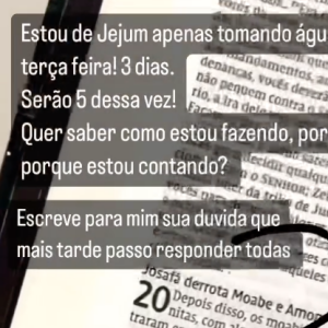 Maíra Cardi ainda deu foco em uma passagem da Bíblia, mas prometeu explicar melhor depois