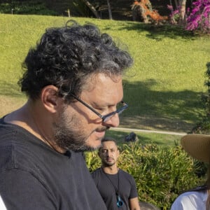 Malu Mader e Marcos Palmeira nos bastidores de 'Renascer'