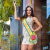 Carla Prata usou vestido avaliado em R$ 4 mil durante feijoada na Barra da Tijuca, Zona Oeste do Rio