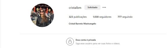 Namorada de Rosamaria Montibeller, do vôlei, a advogada Cristal Mastrangelo tem perfil trancado na web e joga o mesmo esporte da atleta profissional