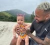 Neymar compartilhou com internautas um momento bastante afetivo com Mavie, sua filha do meio