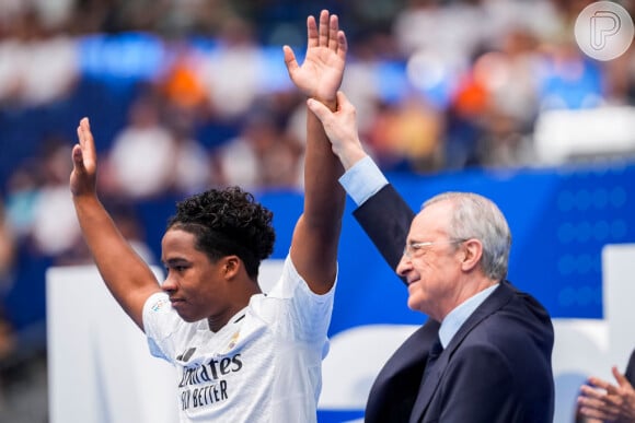 Endrick: 'Quero agradecer a todos por virem ao Santiago (Bernabéu). Não vou mentir, mas não esperava tudo isso, tanta gente assim. A felicidade é muito grande'