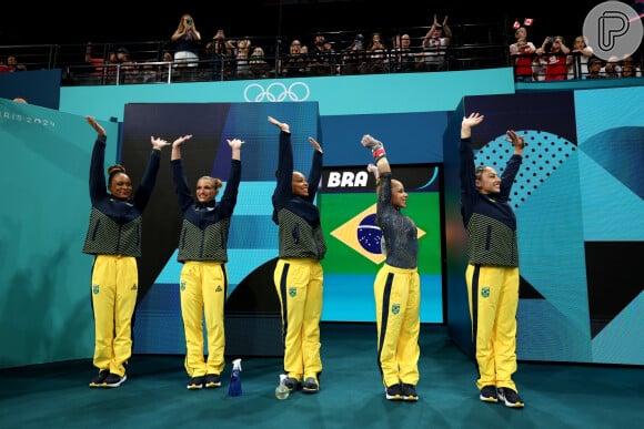 Brasil participou da final por equipes na ginástica artística nas Olimpíadas de Paris 2024