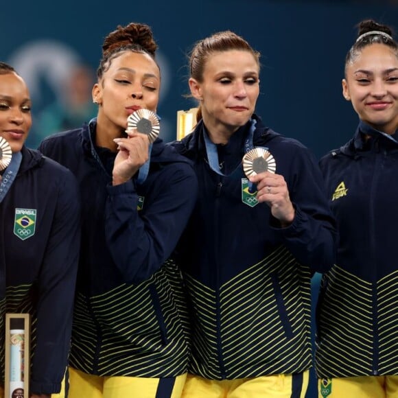 Rebeca Andrade conquistou o bronze por equipes na Ginástica Artística das Olimpíadas de Paris 2024