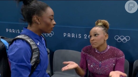 Nem mesmo Simone Biles concordou com a nota de Rebeca Andrade na trave