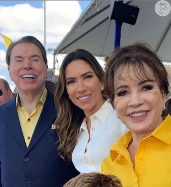 Silvio Santos e Iris Abravanel sempre apareciam juntos nas redes sociais da família