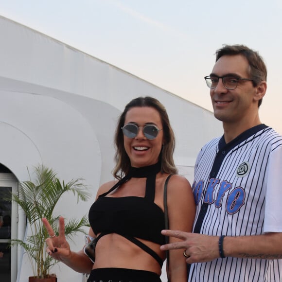 Rock in Rio 2024: Giba e sua esposa estiveram bem diferentes pelo evento; destaque para a saia de estrelinhas