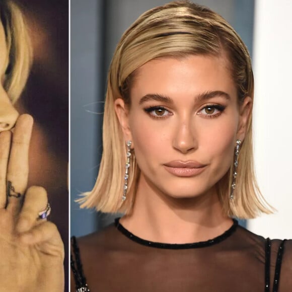 Uma das mais de 20 tatuagens de Hailey Bieber é uma arma de fogo no dedo médio que ela fez quando tinha 18 anos