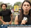 'Desnecessário': detonado na web, MC Livinho se desculpa por invadir matéria ao vivo da Globo em tragédia com 3 mortos em estrada