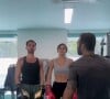 Bruna Marquezine e João Guilherme mostraram sintonia no treino