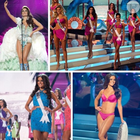 Na foto compartilhada no Instagram, a Miss Brasil 2014 Melissa Gurgel relembrou a disputa pela coroa de Miss Universo: 'Vocês não imaginam o meu orgulho em ter sido TOP 15 do Miss Universo. Para alguns parece pouco, mas para mim é muito!'