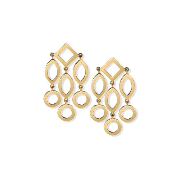 Os brincos de luxo da Cassandra Goad, que Kate Middleton usou, custam US$ 3.347 (cerca de R$ 18 mil, de acordo com a cotação do euro atual).