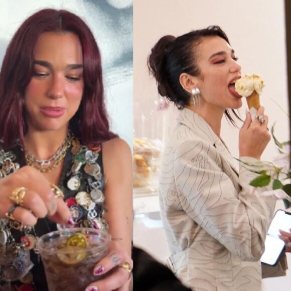 Dua Lipa na cozinha: cantora viraliza com receitas inusitadas que vão de picles com refrigerante até melancia com pimenta