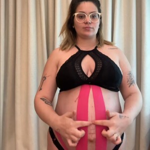 Viih Tube também não ficou com a linha escura na barriga, comum nas gestações