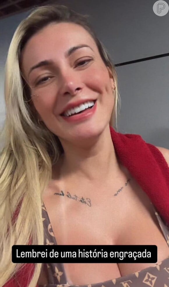 Andressa Urach relembra história "engraçada" nos stories