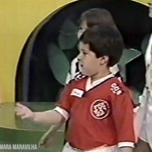 Tiago Abravanel foi ao programa de Mara Maravilha no SBT em 1993