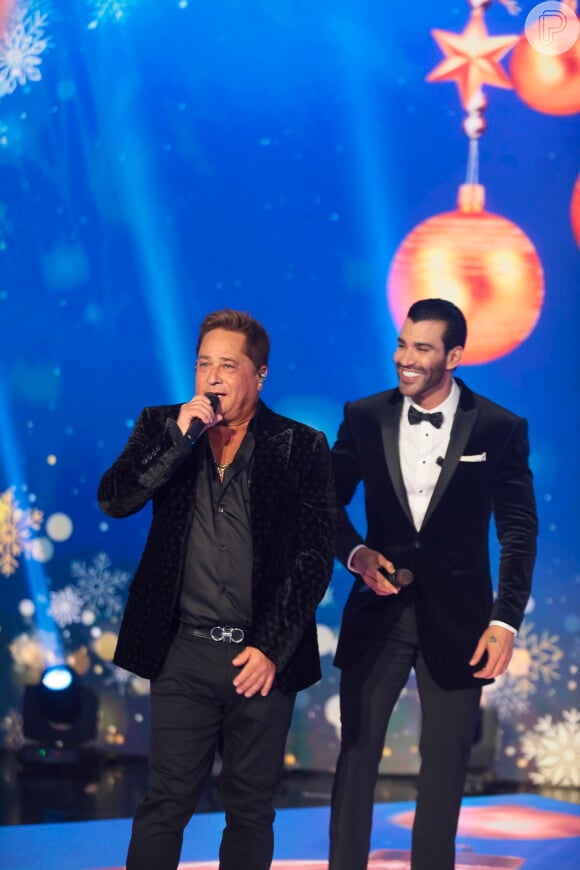 Gusttavo Lima no especial 'Natal do Embaixador', do SBT, faz duo com Leonardo