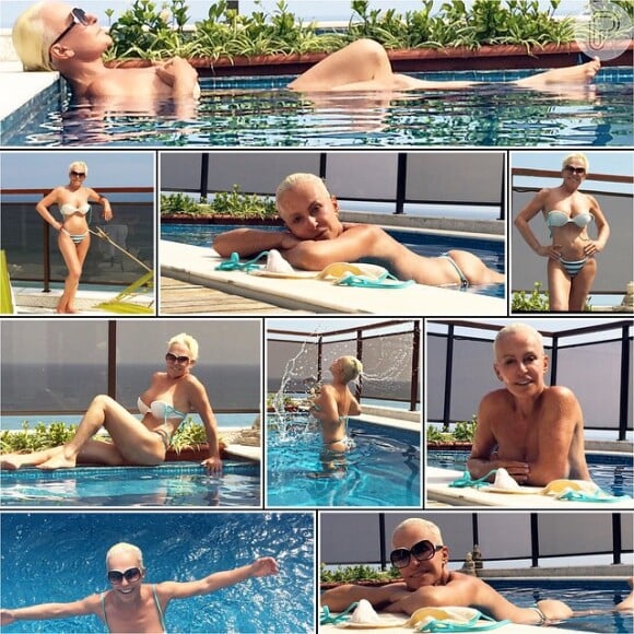 De férias, Ana Maria Braga posta foto de topless no Instagram e é elogiada: 'Linda'