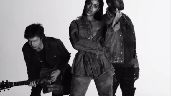 Rihanna lança clipe da música 'FourFiveSeconds' com Kanye West e Paul McCartney